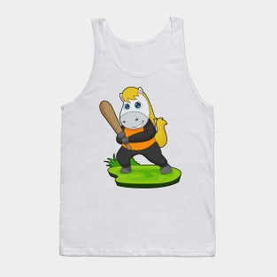 Horse Baseball Baseball bat Tank Top